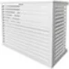 Image de Cache climatiseur - pompe à chaleur ALUMINIUM BLANC taille L