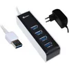 Image de hub USB 3.0 (4 ports) avec bloc d'alimentation secteur