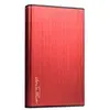 Image de Maxinpower boitier externe usb 3.0 en aluminium brossé pour disque dur 2.5'' sata iii (coloris rouge)