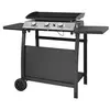 Image de Plancha au gaz SEVILLE - 3 brûleurs 7,5kW + chariot