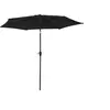 Image de Parasol droit HAPUNA rond 2,70m de diamètre noir