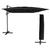 Image de Parasol déporté MOLOKAI rectangulaire 3x4m noir + housse