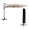 Image de Parasol déporté MOLOKAI rectangulaire 3x4m beige + housse