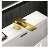 Image de Mitigeur lavabo Conca avec tirette et vidage Or