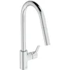 Image de Ideal Standard   Gusto Mitigeur de cuisine, Bec rond en C, avec vaporisateur extractible, bec pivotant à 360°, facile à installer avec la fixation EasyFix+, Chrome en occasion ou reconditionné