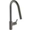 Image de Robinet de cuisine avec douchette Gusto 2 jets gris magnétique