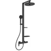 Image de Ideal Standard Ceraflow Alu+ Colonne de douche, Fabriqué à partir de 100% d'aluminium recyclé, douchette à économie d'eau avec différents types de jets   Noir Mat (356x501x1113 mm) en occasion ou reconditionné