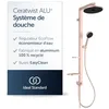 Image de Ideal Standard Ceratwist Alu+ Colonne de douche, fabriquée à partir d'aluminium recyclé à 100%, douchette à économie d'eau avec différents types de jets   Rosé (338x501x1104 mm) en occasion ou reconditionné