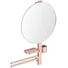 Image de Ideal Standard Alu+ Miroir de courtoisie, Combinaison d'accessoires L, avec Miroir cosmétique Ø 508 mm et étagères réglables, fabriqué à partir d'aluminium recyclé à 100%   Rosé (640x145.5x817 mm) en occasion ou reconditionné