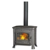 Image de POELE A BOIS SIENNA 9 BÛCHES 50CM - Noir