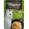 Image de Miamor Filets Fins De Thon Avec Sauce Aux Légumes Nourriture Humide Pour Chat 100g