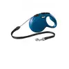 Image de Laisse à enrouleur new classic bleu en corde taille m longueur 8 m chiens