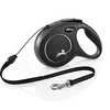 Image de flexi® Classic M | Laisse rétractable à cordon de 8 m pour chiens jusqu'à 20 kg | Noir | laisse à enrouleur pour chien | Poids : 350 g | Dimensions : 12,2 x 19,5 cm en occasion ou reconditionné