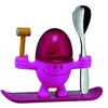 Image de COQUETIER AVEC CUILLERE A OEUFS MCEGG ROSE
