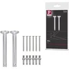 Image de Kit de montage de système câbles Renvoi d'angle/suspension Chrome mat