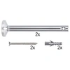 Image de Kit de montage de système câbles Renvoi d'angle/suspension Chrome