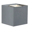 Image de Applique LED Cybo IP65 carré 80x80mm 2700K 2x3,5W 355lm / 355lm 230V 40-120° Gris Aluminium