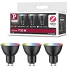 Image de Paulmann 29153 Standard 230 V Smart Home Zigbee réflecteur LED GU10 3x350lm 3x4,8W RGBW+ gradable Noir mat ampoule en occasion ou reconditionné