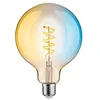 Image de Paulmann 29161 Filament 230V Smart Home Zigbee LED Globe G125 E27 600lm 7,5W Tunable White gradable Doré ampoule en occasion ou reconditionné