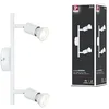 Image de Spot de plafond Paulmann Carolina max 2x10 W GU10, blanc dépoli | Têtes de spots orientables, dimmables en fonction des ampoules, montage au plafond ou au mur en occasion ou reconditionné
