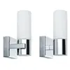 Image de Eclairage de miroir Gemini IP44 E14 230V max. 2x20W gradable Chrome#Satiné