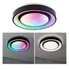 Image de Plafonnier LED Rainbow With rainbow effect RGBW+ 750lm 230V 22W gradable Noir#Blanc