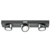 Image de Eclairage sous-meubles LED Pile Rotate interrupteur inclus 310x60mm 3x18lm 3000K gradable Anthracite#Chrome mat