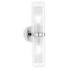 Image de Paulmann 71077 Appliques Selection Bathroom Luena IP44 E14 230V max. 2x20W gradable Chrome, Verre luminaire de salle de bain lampe de bain 2 flammes en occasion ou reconditionné