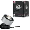 Image de Paulmann 79718 lampe à poser LED Aldan incl. 1x3,5 watts gradable lampe de chevet Noir, Alu Luminaire à poser Blanc chaud 2700 K en occasion ou reconditionné