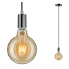 Image de Luminaire en suspension Larus IP44 E27 max. 60W Chrome noir gradable