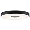 Image de Paulmann 79778 LED plafonnier Smart Home Zigbee Puric Pane Effect 400 mm 200/1900lm 230 V 16/1,5W gradable éclairage de plafond Noir, Gris 2700 K en occasion ou reconditionné