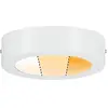 Image de Paulmann 79790 Panneau LED Carpo rond incl. 1x10,2 watts gradable éclairage de plafond Blanc dépoli plafonnier Métal éclairage de salon 2300 K en occasion ou reconditionné