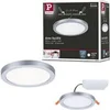 Image de VariFit Panneau encastré LED Areo IP44 rond 118mm 6,5W 500lm 4000K Chrome mat
