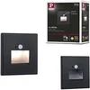 Image de Encastré mural LED Edge Quadro carré 80x80 mm 1,2W 25lm 230V 2700K Noir mat