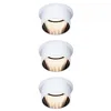 Image de Paulmann 93377 Gil Spot LED encastrable à 3 niveaux de intensité rond avec 3 x 6 W à intensité variable Blanc mat Noir mat 2700 K Coin en occasion ou reconditionné