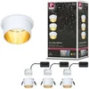 Image de Spot encastré LED 3-Step-Dim Gil Coin Kit de base IP44 rond 68mm Coin 3x6W 3x470lm 230V gradable 2700K Blanc dépoli#Doré