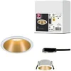 Image de Spot encastré Cole rond 88mm GU10 max. 10W 230V gradable Blanc#Doré mat