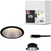 Image de Spot encastré Cole rond 88 mm GU10 max. 10W 230V gradable Noir, Argent