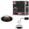 Image de Spot encastré LED 3-Step-Dim Cole Coin Kit de 1 IP44 rond 88mm Coin 6W 470lm 230V gradable 2700K Blanc#Noir mat