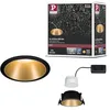 Image de Paulmann 93403 LED spot encastré Cole rond incl. 1x6,5 watts gradable Projecteur encastré Noir, Doré mat Lampe encastrée plastique, Alu zinc Spot pour plafond 2700 K en occasion ou reconditionné