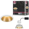 Image de Spot encastré LED 3-Step-Dim Cole Coin Kit de 1 IP44 rond 88mm Coin 6W 470lm 230V gradable 2700K Blanc#Doré mat