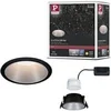 Image de Spot encastré LED 3-Step-Dim Cole Coin Kit de 1 IP44 rond 88mm Coin 6W 470lm 230V gradable 2700K Noir#Argent mat