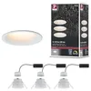 Image de Spot encastré LED Paulmann Cymbal, kit de 3, 2000-2700 K, blanc dépoli | KIT COMPLET - Le kit comprend trois luminaires avec module LED en occasion ou reconditionné
