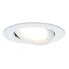 Image de Spot encastré LED Nova Plus Coin Luminaire individuel orientable rond 84mm 50° Coin 6W 470lm 230V gradable 2700K Blanc dépoli