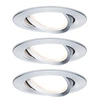 Image de Spot encastré LED Nova Plus Coin Kit de base orientable rond 84mm 50° Coin 3x6W 3x470lm 230V gradable 2700K Alu tourné