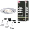 Image de Spot encastré LED Nova Mini Coin Kit de base orientable rond 66mm 15° Coin 3x4W 3x310lm 230V 2700K Alu tourné