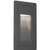 Image de Applique murale extérieure encastrée wall high 2 w ip65 3000k 105x60 aluminium - - blanc