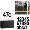 Image de Solar Numéro de maison lumineux LED Neda Détecteur de mouvement favorable aux insectes IP44 2200K 18lm Anthracite