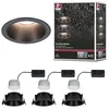 Image de Paulmann EBL Kit Cole Coin 3 x 6 W 2700 K noir/noir mat en occasion ou reconditionné
