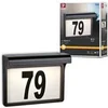 Image de Solar Numéro de maison lumineux LED Dayton II IP44 3000K 2lm Noir